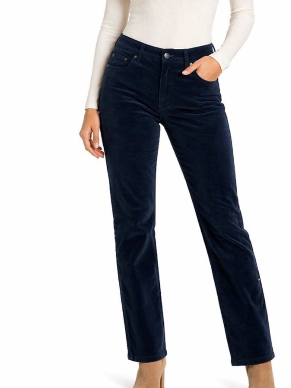 Women's Prana jeans corduroy slim pants SZ 8 black jeans